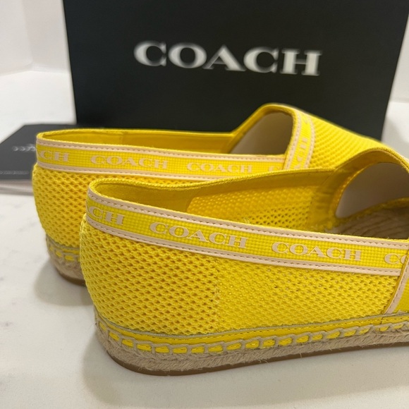 Coach Yellow Espadrille Flats - Picture 4 of 13